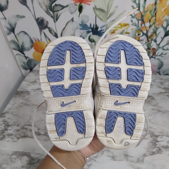 Nike White and Blue Athletic Size 8C Lace Up Toddler Shoes Kids‎ - Picture 6 of 9